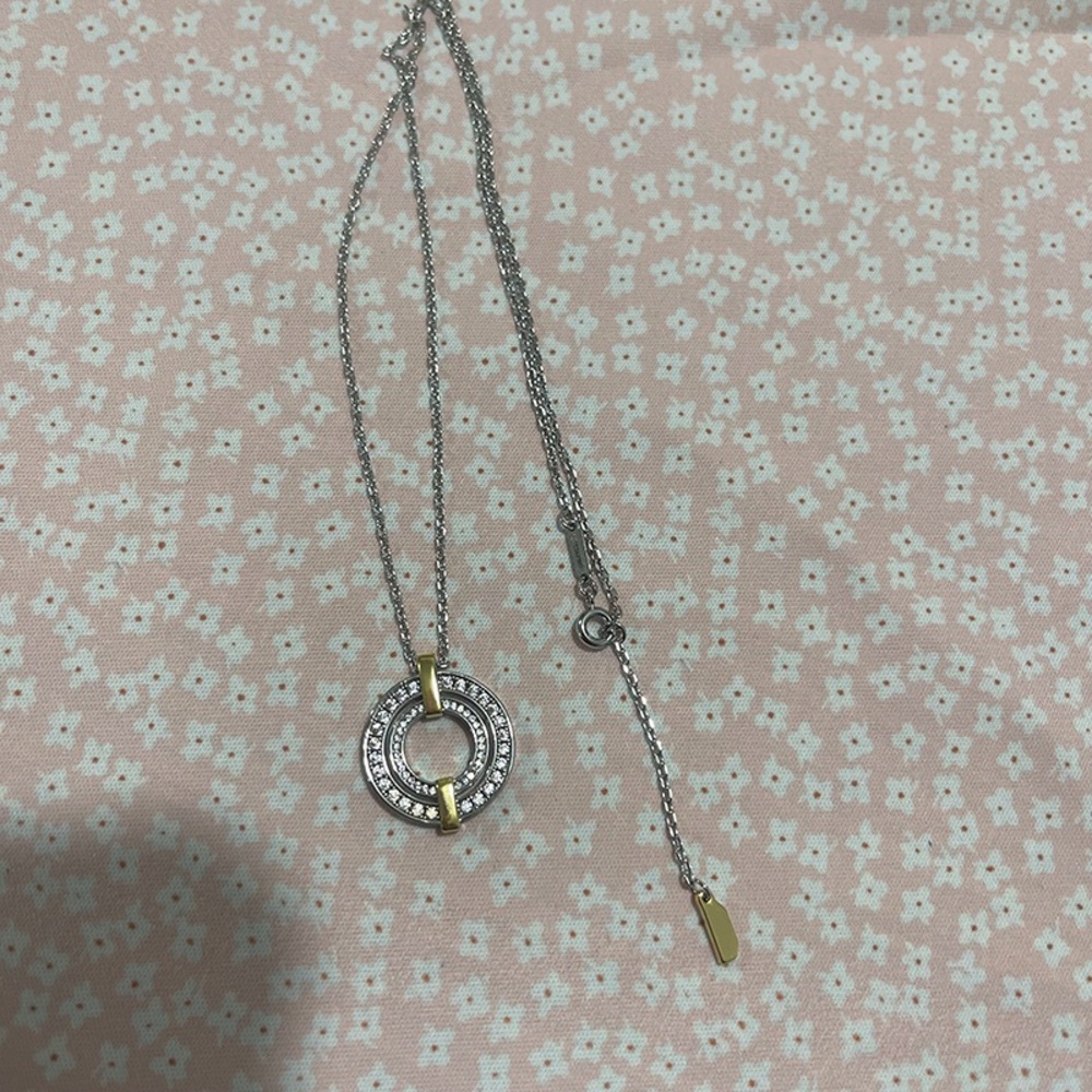 Tiffany Edge Circle Pendant